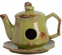 aромолампа для эфирных масел зеленая в виде чайника candelero olive, 17 см в Нижнем Новгороде