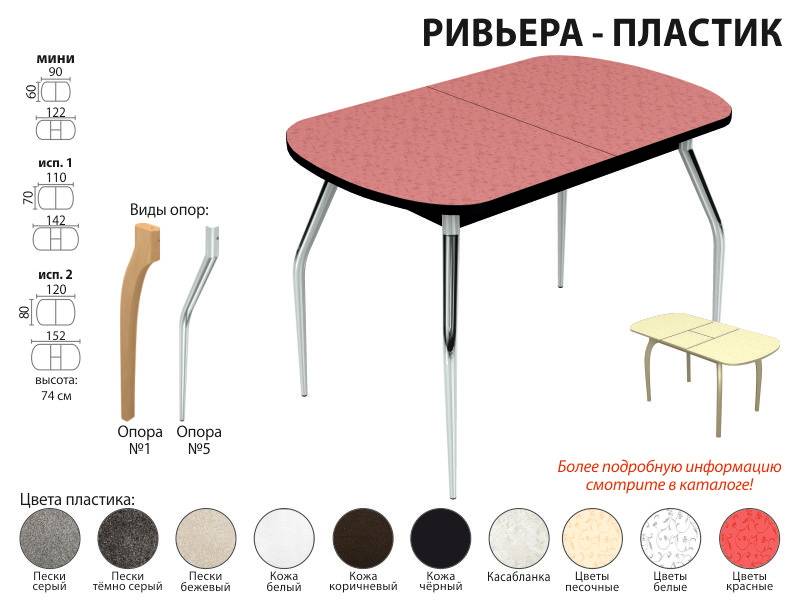 стол обеденный ривьера пластик в Нижнем Новгороде