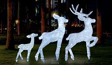 световая фигура 3d олень - белый папа в Нижнем Новгороде