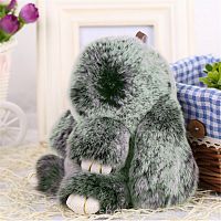 меховой зайка брелок зелёный в Нижнем Новгороде
