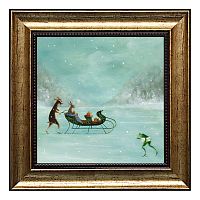 картина в раме катание на санях в Нижнем Новгороде