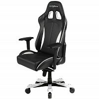 кресло геймерское dxracer king ks57 черно-белое в Нижнем Новгороде