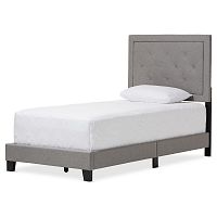 кровать paris linen upholstered gray 90х200 в Нижнем Новгороде