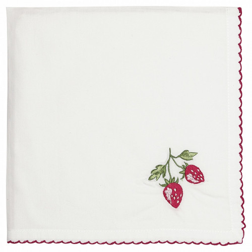 салфетка strawberry red w/embroidery в Нижнем Новгороде