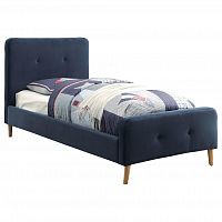 кровать button tufted flannelette navy 120х200 в Нижнем Новгороде