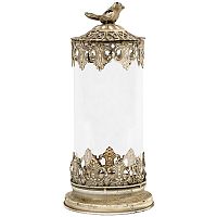 подсвечник золотой с крышкой с птицей и резьбой «бергамо», 29 см в Нижнем Новгороде