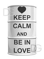 декоративная бочка keep calm and be in love l в Нижнем Новгороде