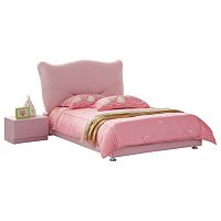 кровать pink leather kitty 120х200 в Нижнем Новгороде