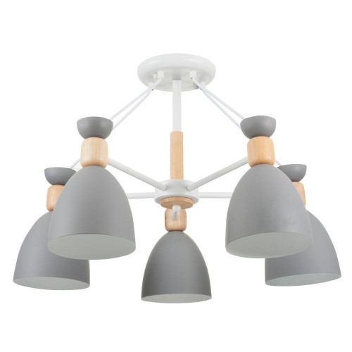 потолочная люстра freya delia fr5033cl-05w серая в Нижнем Новгороде