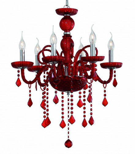 подвесная люстра ideal lux giudecca sp6 rosso в Нижнем Новгороде