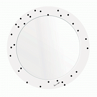 зеркало с рисунком белое круглое черные точки pois в Нижнем Новгороде