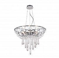 подвесная люстра crystal lux dorotea sp5 d450 chrome прозрачная в Нижнем Новгороде