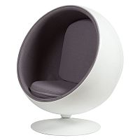 кресло eero ball chair серое в Нижнем Новгороде