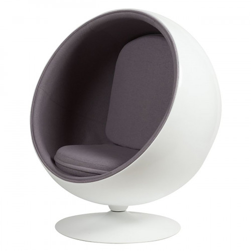 кресло eero ball chair серое в Нижнем Новгороде