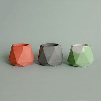 подсвечник из бетона серый eco линту, 6 см в Нижнем Новгороде