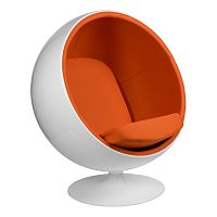 кресло eero aarnio style ball chair оранжевое в Нижнем Новгороде