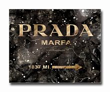 постер prada mafia на чёрном в золотом a3 в Нижнем Новгороде