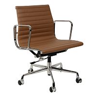 кресло eames style коричневая кожа в Нижнем Новгороде