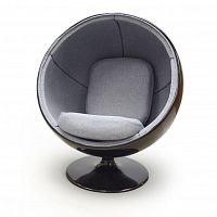 кресло ball chair черно-серое в Нижнем Новгороде