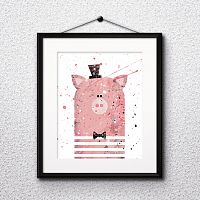 постер pig а4 в Нижнем Новгороде