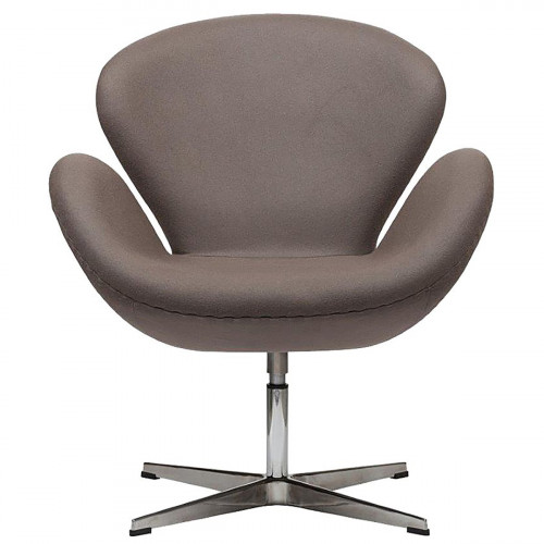 кресло swan chair серо-коричневая в Нижнем Новгороде