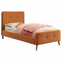 кровать button tufted flannelette orange 90х200 в Нижнем Новгороде