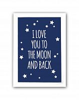 постер to the blue moon and back а4 в Нижнем Новгороде