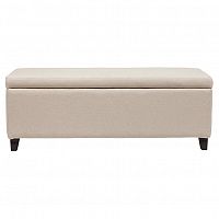 оттоманка dean upholstered storag бежевая в Нижнем Новгороде