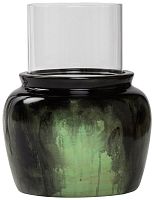 подсвечник зеленый со стеклом colors green, 32 см в Нижнем Новгороде