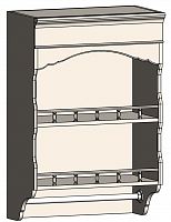 шкаф с полками и фигурным основанием навесной марсель молочно-белый в Нижнем Новгороде