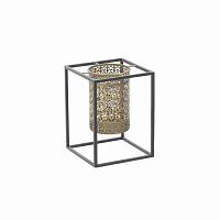 подсвечник металлический резной черный с золотом peggy, 20 см в Нижнем Новгороде