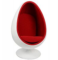 кресло ovalia egg style chair красное в Нижнем Новгороде