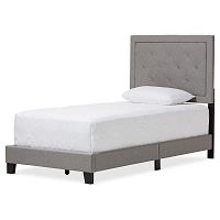 кровать paris linen upholstered gray 120х200 в Нижнем Новгороде