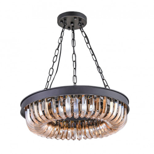 люстра terra black amber d50 черная, стекло янтарного цвета в Нижнем Новгороде