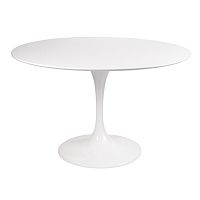 стол eero saarinen style tulip table mdf d110 глянцевый белый в Нижнем Новгороде