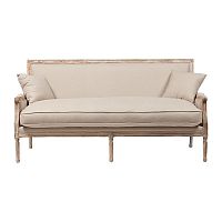 диван auguste salon bench with burlap прямой бежевый в Нижнем Новгороде