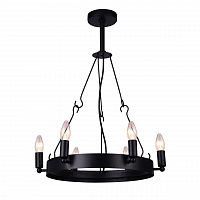 дизайнерская подвесная люстра arte lamp bastiglia a8811sp-6bk черная в Нижнем Новгороде