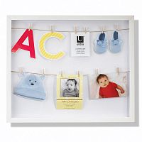панно с зажимами для 12 фотографий clothesline белое в Нижнем Новгороде
