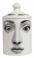 подсвечник белый с крышкой удивленное лицо пьеро форназетти l'ape candle grande, 30 см в Нижнем Новгороде