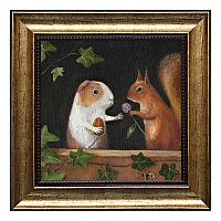 картина в раме орех и клевер в Нижнем Новгороде