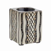 подсвечник квадратный коричневый с декором peacock, 30 см в Нижнем Новгороде