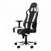 кресло геймерское dxracer king ks06 черно-белое в Нижнем Новгороде