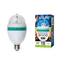 светодиодный светильник-проектор (09839) volpe disko uli-q301 03w/rgb/e27 white в Нижнем Новгороде