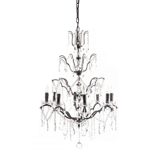 люстра maria theresa grande 8 lamps чёрная, прозрачная в Нижнем Новгороде