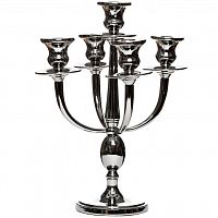 канделябр серебряный металлический на 5 свечей, 33 см в Нижнем Новгороде