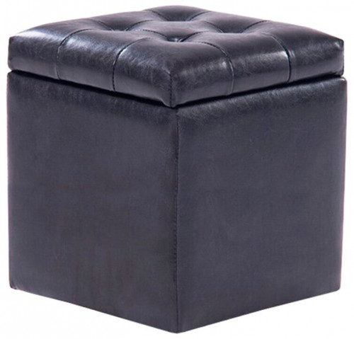 пуф шарм-дизайн шарм с ящиком черный в Нижнем Новгороде