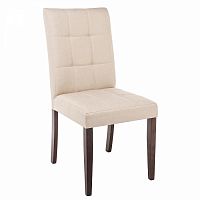 стул деревянный madina dark walnut / fabric cream в Нижнем Новгороде