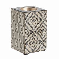 подсвечник керамический квадратный с геометрическим узором chantal, 11 см в Нижнем Новгороде