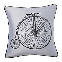 подушка с ретро-велосипедом retro bicycle grey в Нижнем Новгороде