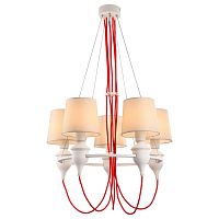 подвесная люстра arte lamp sergio a3325lm-5wh белая в Нижнем Новгороде